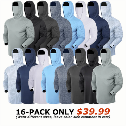 🔥 ONLY $29.99🔥Men's Quick-Dry Sports Hoodie Set (w/ Mask)