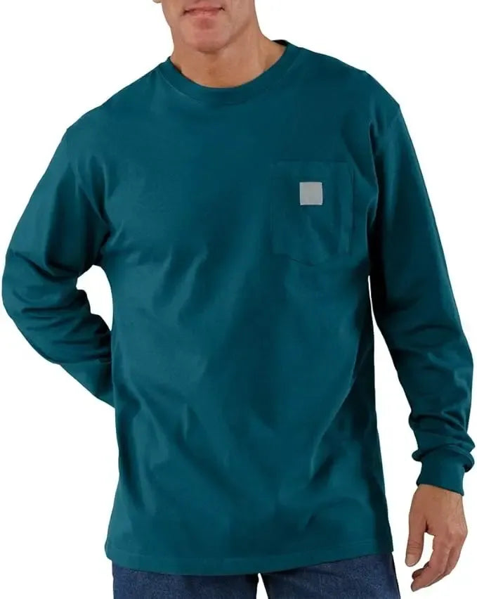 🔥Spring Clearance Sale🔥Workwear unisex Loose Fit Heavyweight Short or Long-Sleeve Pocket T-Shirt