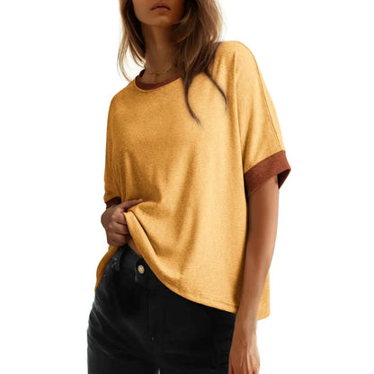🔥 Stock up Dokotoo Women's Tops for Women 2026 Loose Oversized Basic Tee Comfortable Soft Fabric Flattering Fit Womenswear