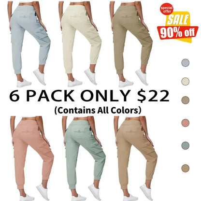 🔥Last day promotion🔥Womens Cargo Capris Lightweight Hiking Pants Shorts Cropped Cotton2