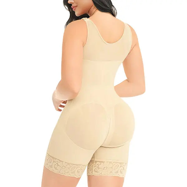 Women Full Tummy Control Hook Closure Butt Lifter Shapewear