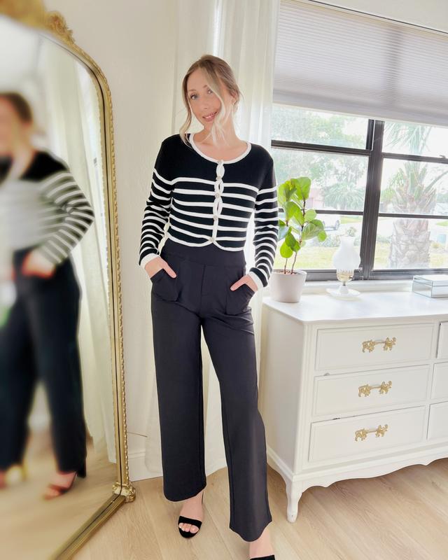Last day's discount  --  Loose High-Waist Business Casual Pants Yoga Pants
