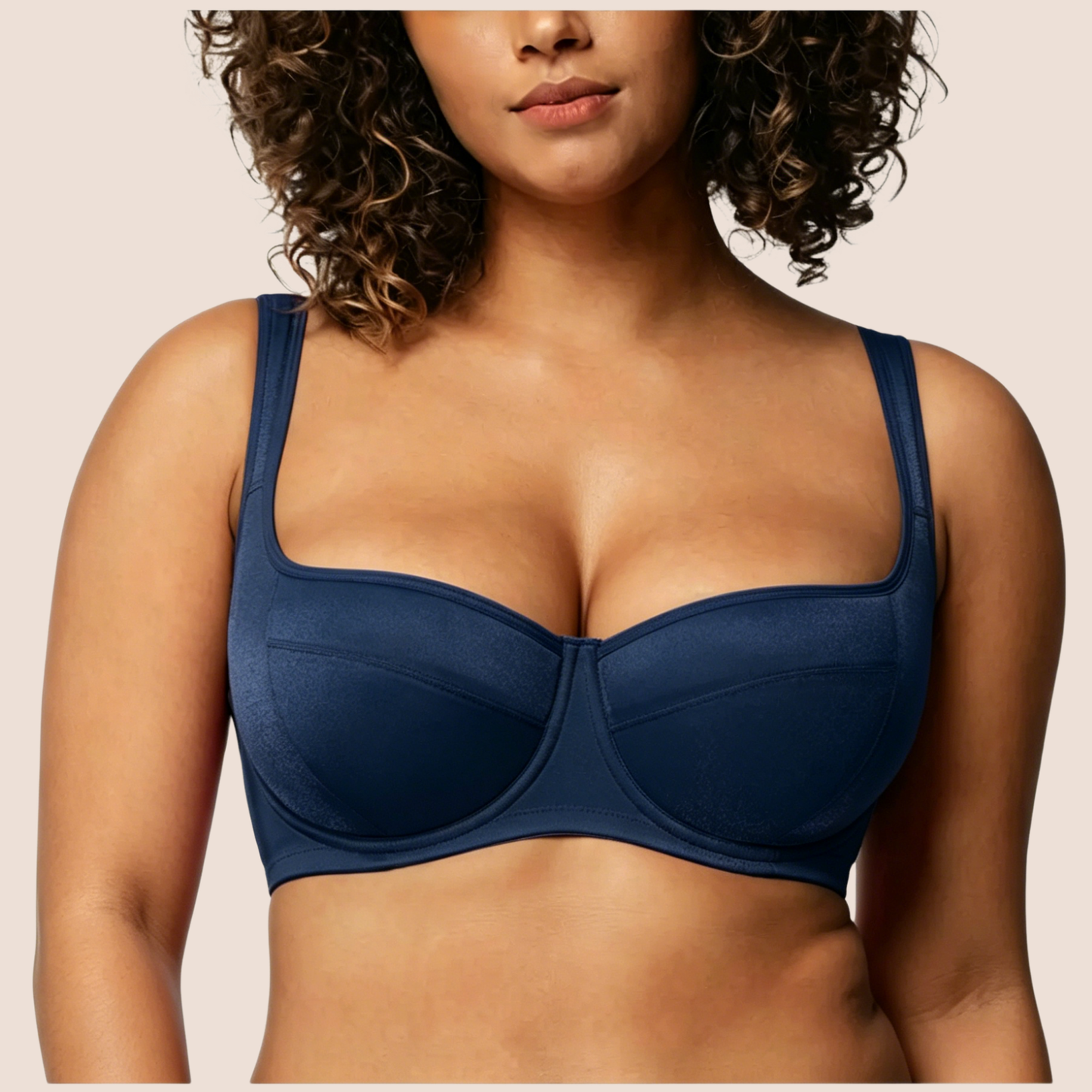 Starry Night Plus Size 4mm Lightly Padded Balconette Bra