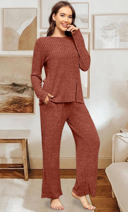 FACTORY SALE Womens Two Piece Outfits Lounge Sets Cozy Sweater Loungewear with Pockets 2025