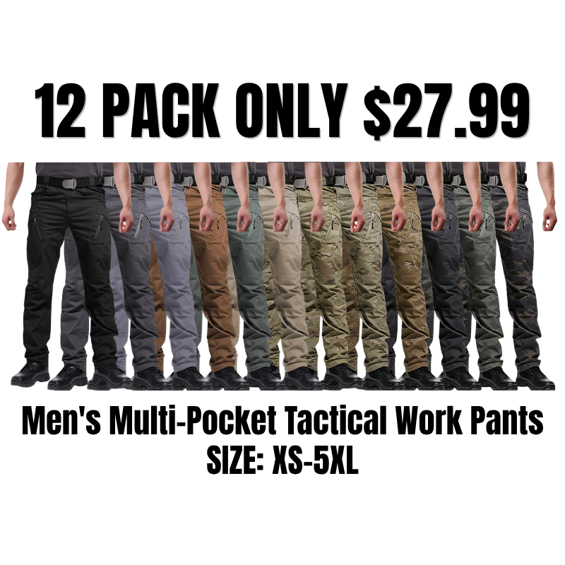Men's Multi-Pocket Tactical Work Pants