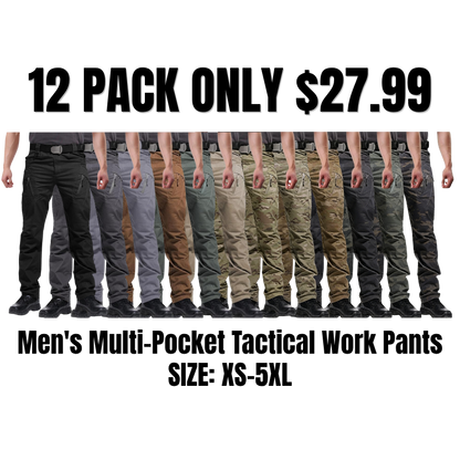 Men's Multi-Pocket Tactical Work Pants