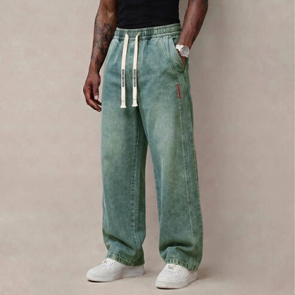 Men's Stretch Cotton Loose Fit Jeans