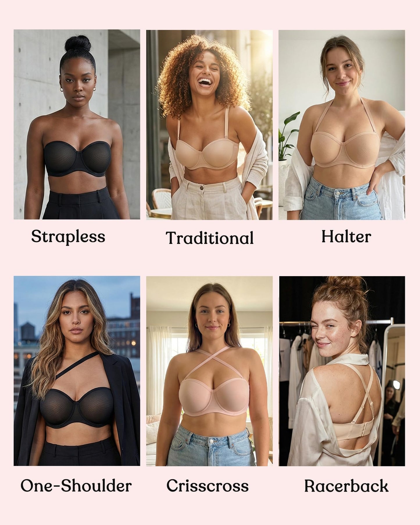 Bella Convertible Strapless Bras for Women