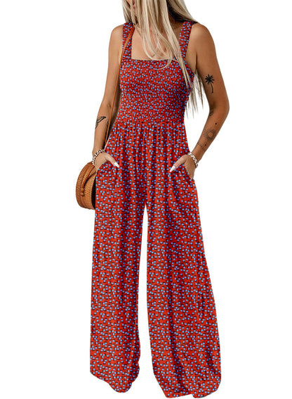 Women's One Piece Casual Loose Overalls Jumpsuits