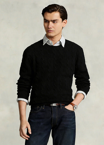👑Exclusive Authorization👑Cable-Knit Wool-Cashmere Sweater