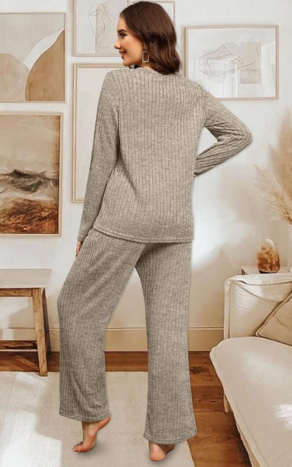FACTORY SALE Womens Two Piece Outfits Lounge Sets Cozy Sweater Loungewear with Pockets 2025