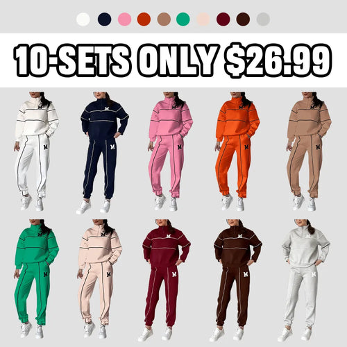 ⏰Final 2-Hour Clearance⚡ Women’S Casual Sporty “M” Two-Piece Sets