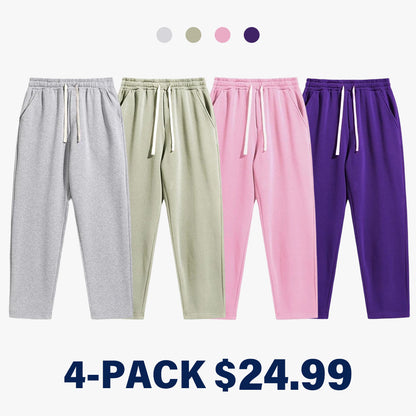 Men's Regular Fit Solid Drawstring Waist Sweatpants, Casual Pocket Design Pants for Fall & Winter, Men's Trousers for Daily Wear