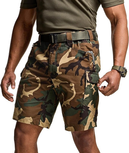 Men's Lightweight Water Resistant Golf Shorts, Stretch Tactical Work Shorts with Multi-Pocket