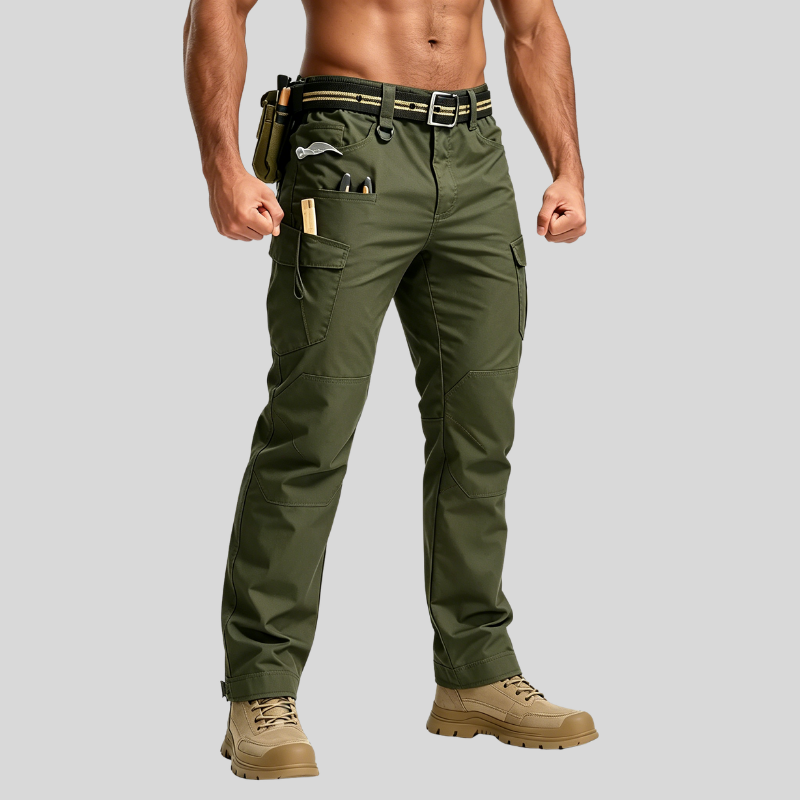 Men's Tactical Work Lightweight Multi-Pocket Water Resistant Cargo Pants