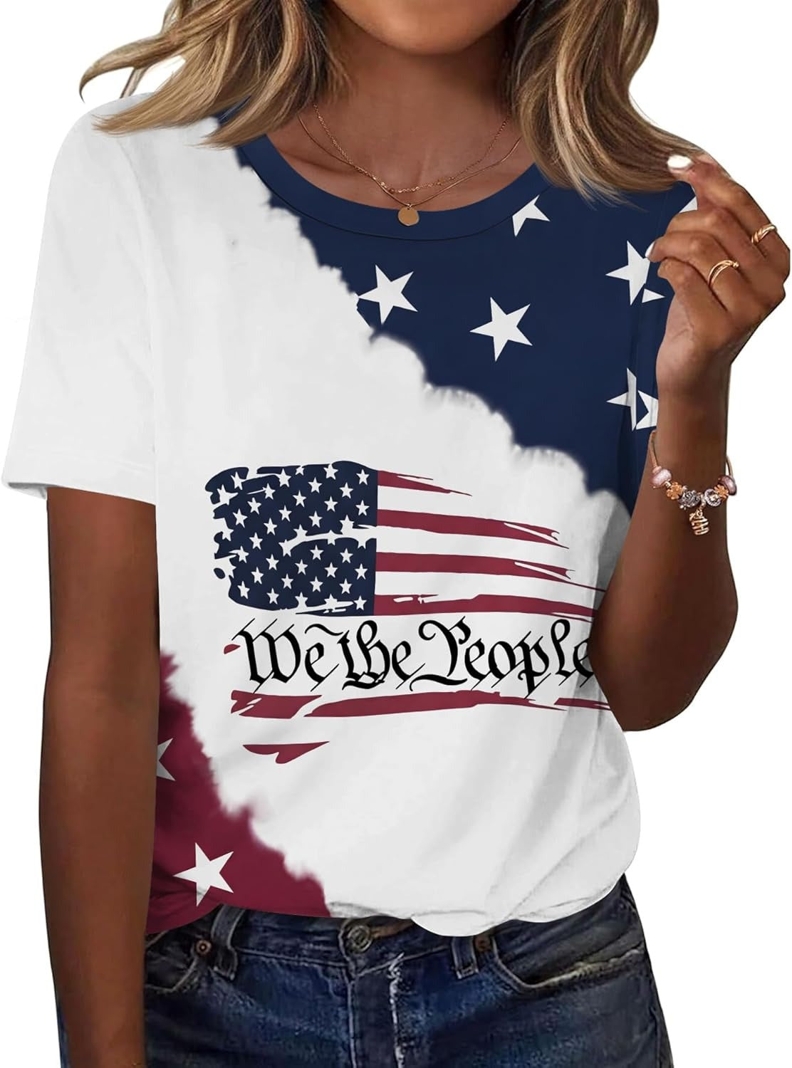 Women's American Patriotic Shirt XS-5XL
