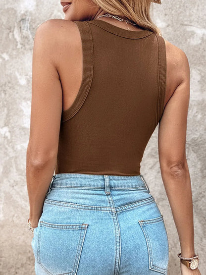 🔥 $24.99-Women's Ribbed Tank Tops with Shelf Bra