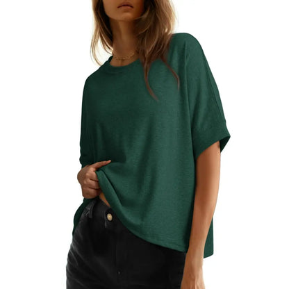 🔥 Stock up Dokotoo Women's Tops for Women 2026 Loose Oversized Basic Tee Comfortable Soft Fabric Flattering Fit Womenswear
