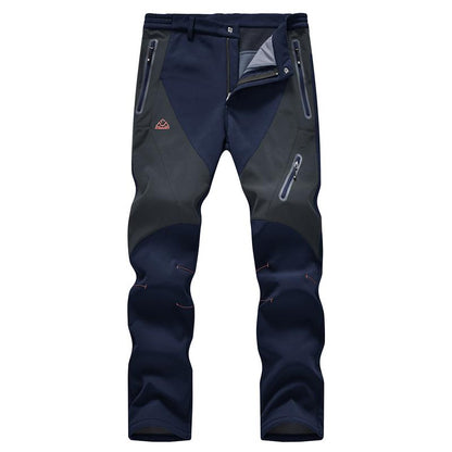 Men's Insulated Winter Outdoor Pants - Fleece-Lined, Windproof & Water-Resistant for Hiking, Skiing & Cold Weather