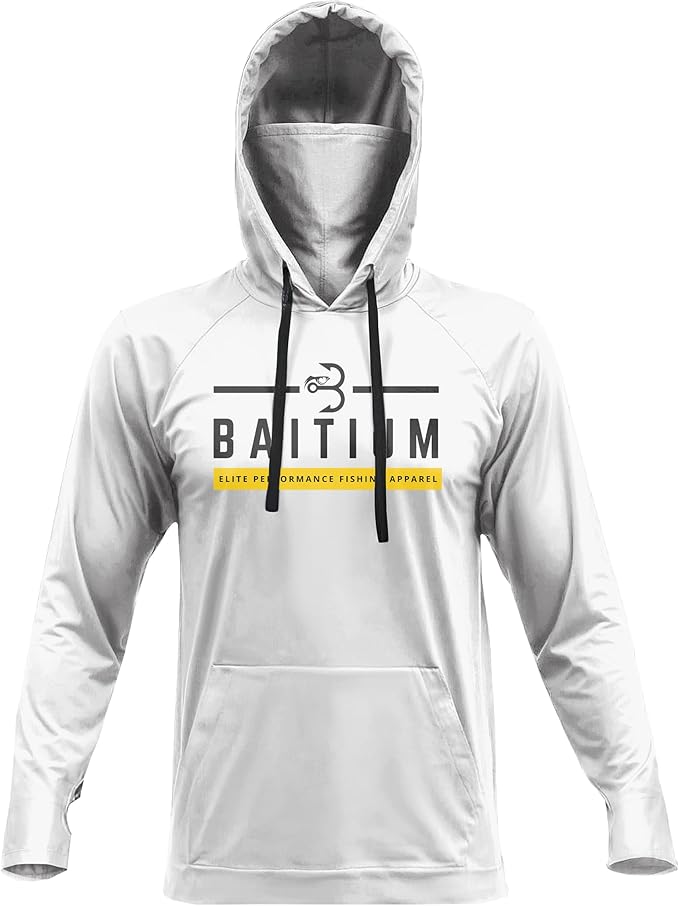 Fishing Shirts for Men Hooded Long Sleeve - UV Sun Protective T-Shirt Tee - Quick Dry Breathable Lightweight Dri Fit