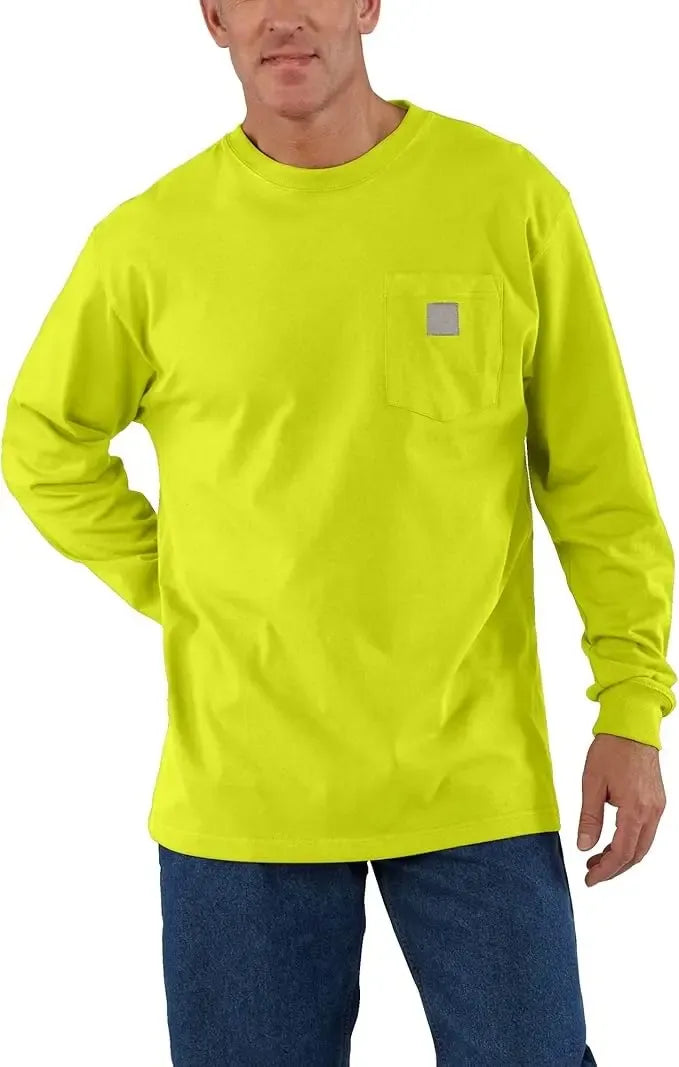 🔥Spring Clearance Sale🔥Workwear unisex Loose Fit Heavyweight Short or Long-Sleeve Pocket T-Shirt