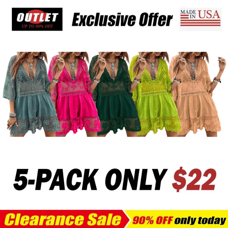 Women's Lace Bathing Suit Cover Up Dress