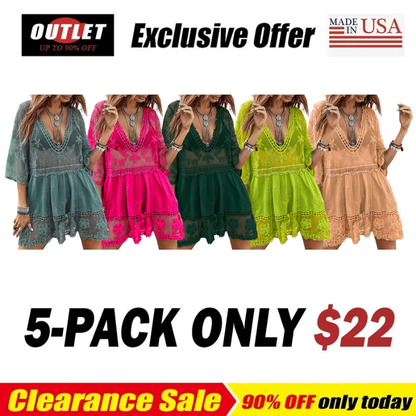 Women's Lace Bathing Suit Cover Up Dress