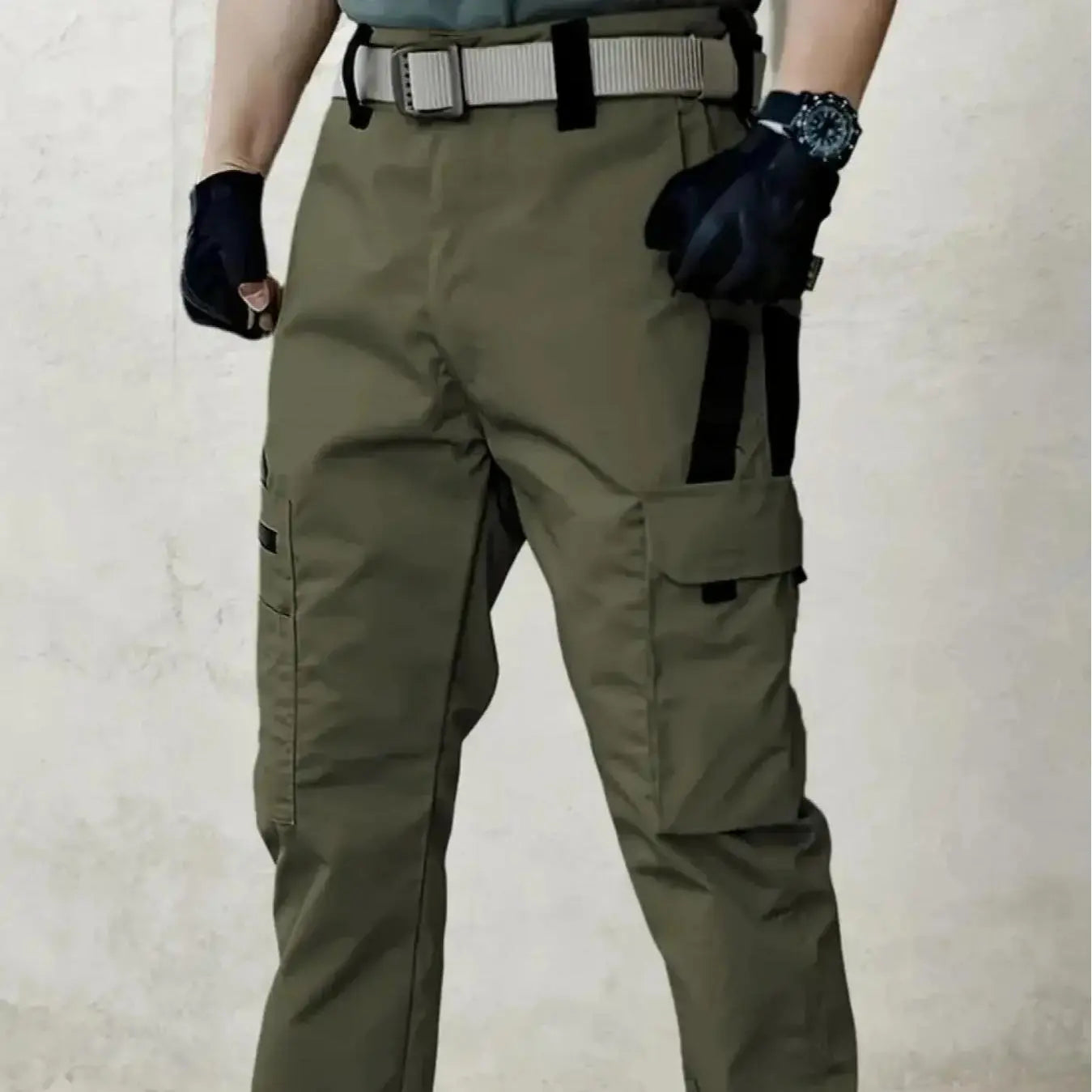 Men's Durable Outdoor Multi-Pocket Work Training Cargo Pants