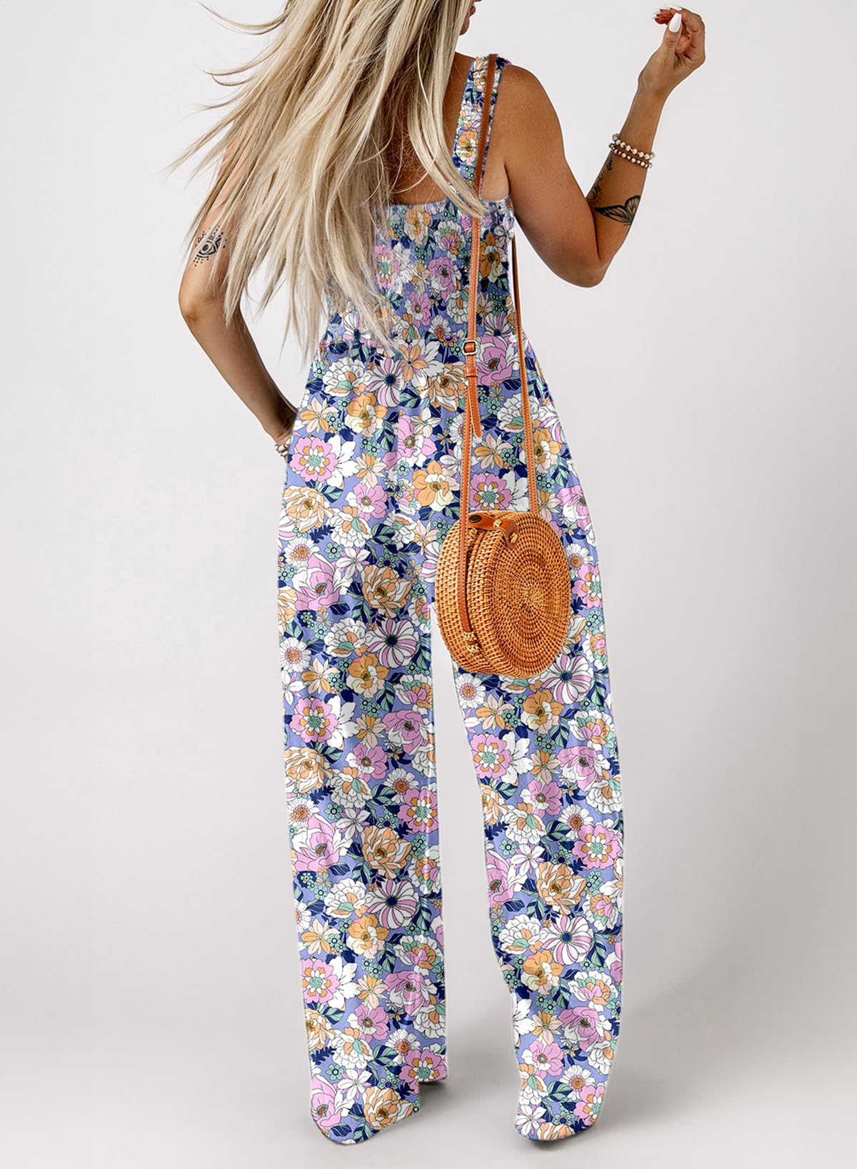 Women's One Piece Casual Loose Overalls Jumpsuits