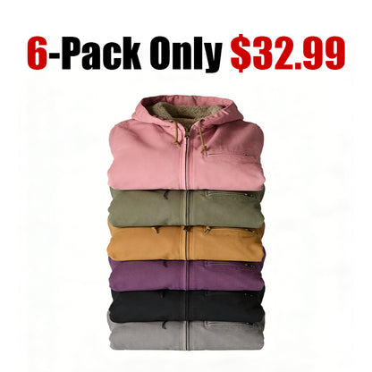 💘 Valentine’s Day Sale 💘Women's Loose Fit Washed Duck Sherpa Lined Jacket