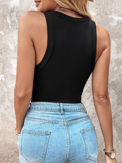 🔥 $24.99-Women's Ribbed Tank Tops with Shelf Bra