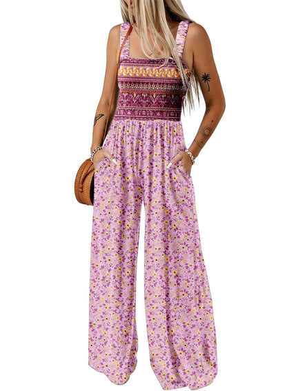 Women's One Piece Casual Loose Overalls Jumpsuits