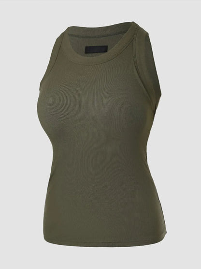 🔥 $24.99-Women's Ribbed Tank Tops with Shelf Bra