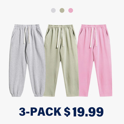 Men's Regular Fit Solid Drawstring Waist Sweatpants, Casual Pocket Design Pants for Fall & Winter, Men's Trousers for Daily Wear