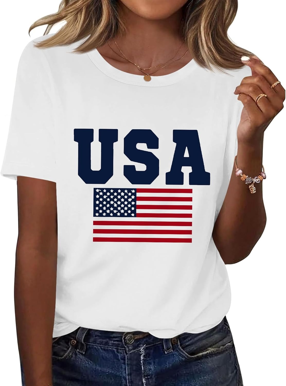 Women's American Patriotic Shirt XS-5XL