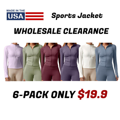 Womens Full Zip Long Sleeved Sports Jacket Slim Fit Quick Dry Stretch Fabric with Thumb Holes for Running Yoga Gym Workout Outfits Activewear