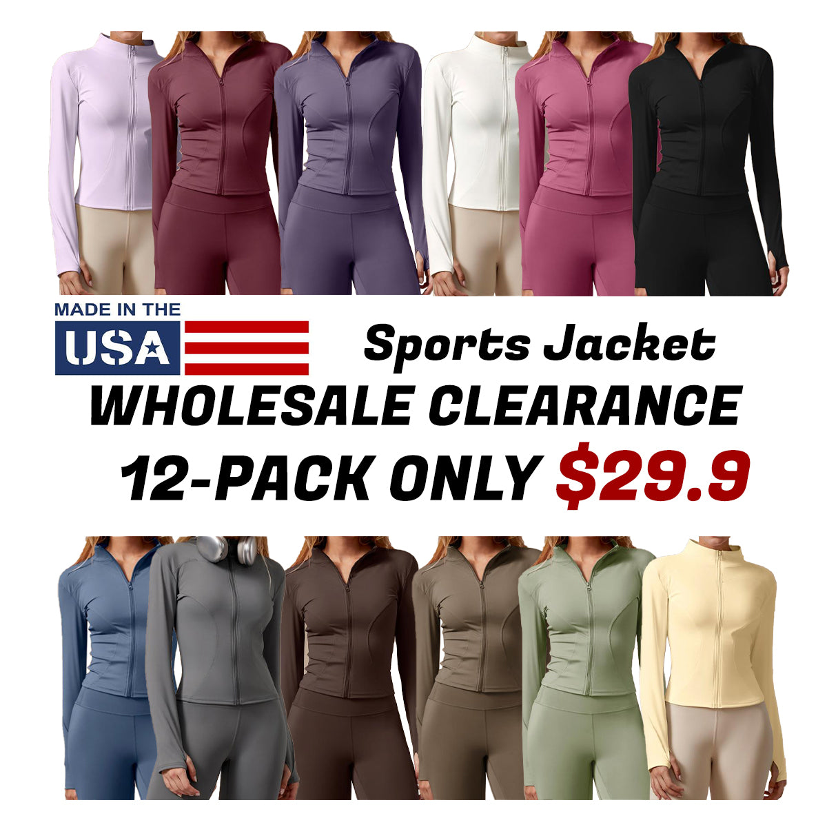 Womens Full Zip Long Sleeved Sports Jacket Slim Fit Quick Dry Stretch Fabric with Thumb Holes for Running Yoga Gym Workout Outfits Activewear