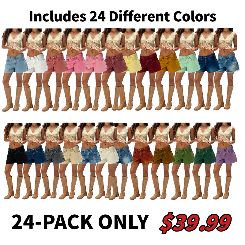 Women's Low Rise Denim Carpenter Shorts