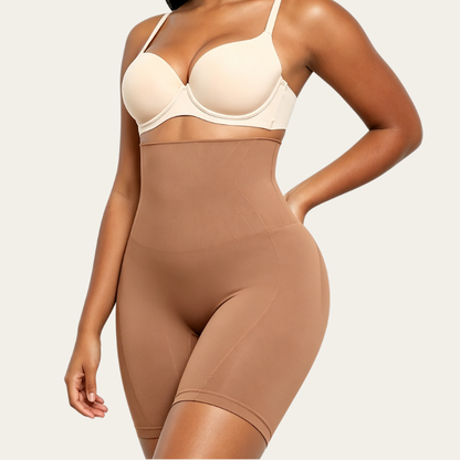 Women Seamless High Waist Sculpting Shorts Tummy & Thigh Slimming Shapewear
