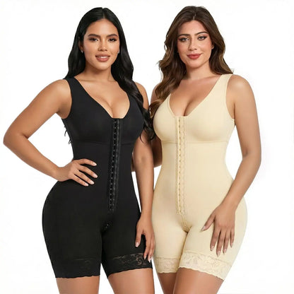 Women Full Tummy Control Hook Closure Butt Lifter Shapewear