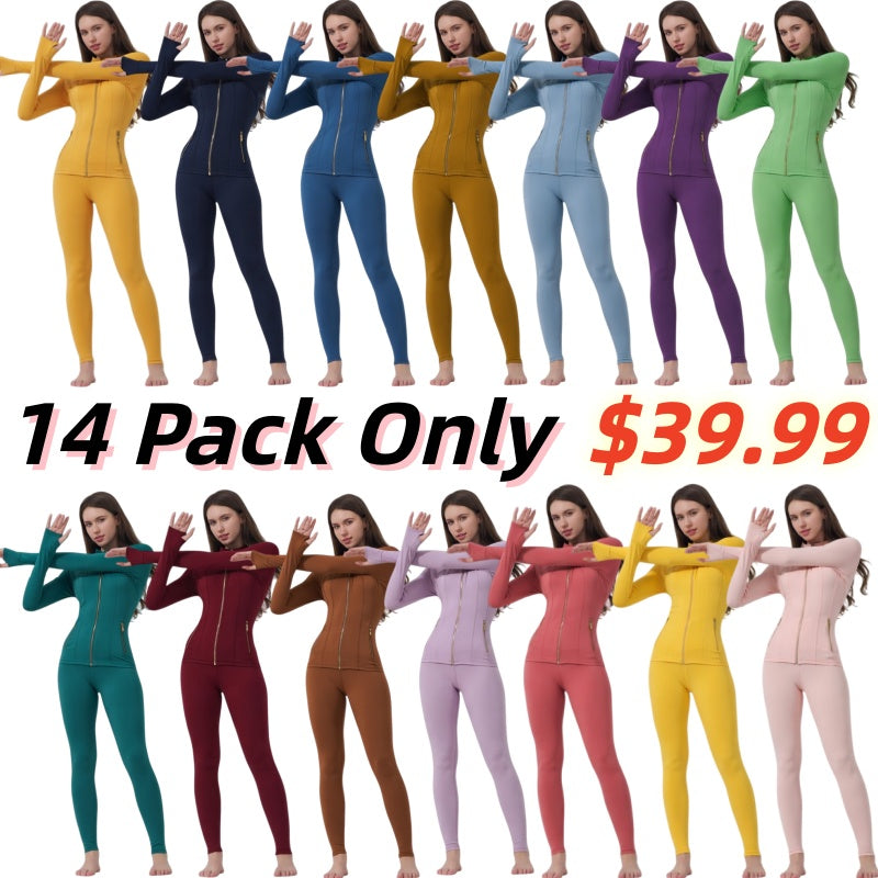 [Golden Zipper][Gardenia Fragrance]Soft Brushed Women's Sporty Jacket