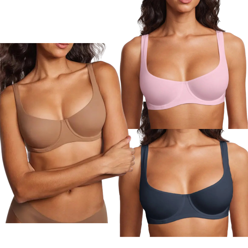 Last day of promotion 🔥🔥 Underwire Support Seamless Unlined Balconette Bra