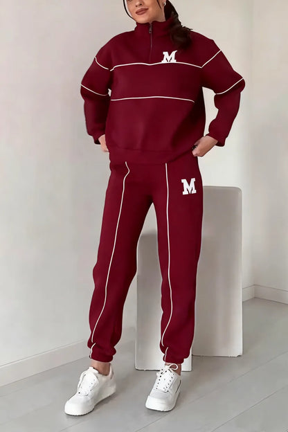 ⏰Final 2-Hour Clearance⚡ Women’S Casual Sporty “M” Two-Piece Sets