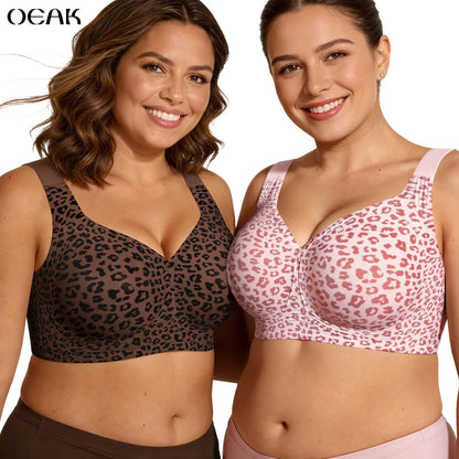 No Underwire Wireless Bra with Support and Lift Full Coverage