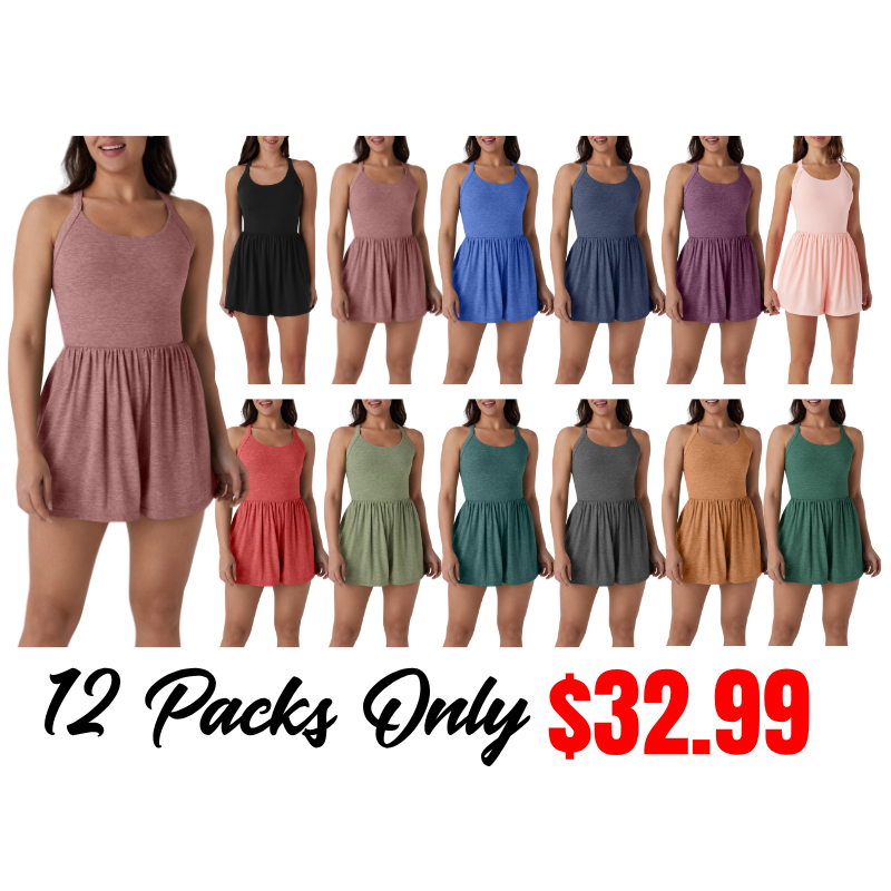 2-in-1 Romper-Easy Peezy Edition Dresses