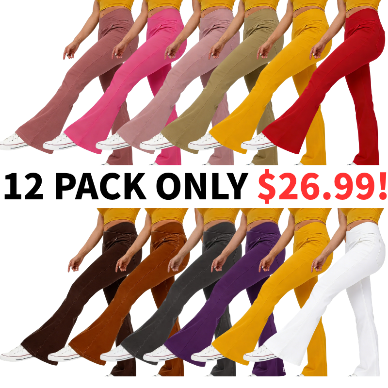 Women's Tummy Control Bell Bottom Jeans