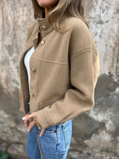 Casual And Comfortable Woolen Jacket