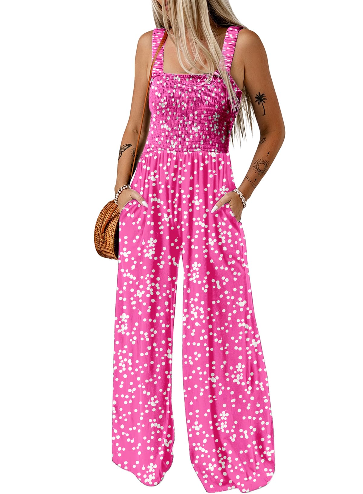 Women's One Piece Casual Loose Overalls Jumpsuits