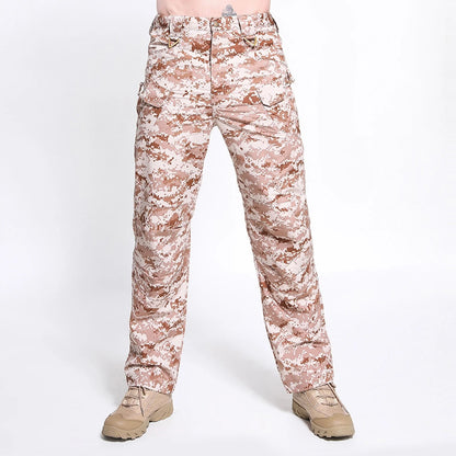 Men's Lightweight Pants, Cargo Pants Men, Linen Pants Men Men's Solid Color Multi-Pocket Washed Overalls Outdoor Casual Pants Trousers Men's pure cotton pants