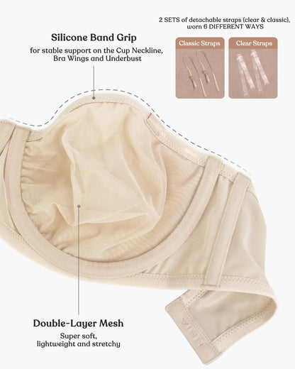 Bella Convertible Strapless Bras for Women